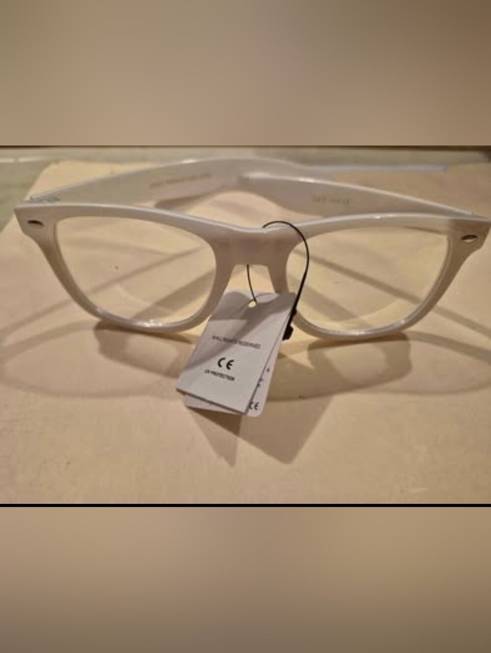 White Fashion Eyeglass Frames